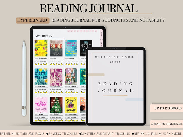 Certified Book Lover’s Digital Reading Journal
