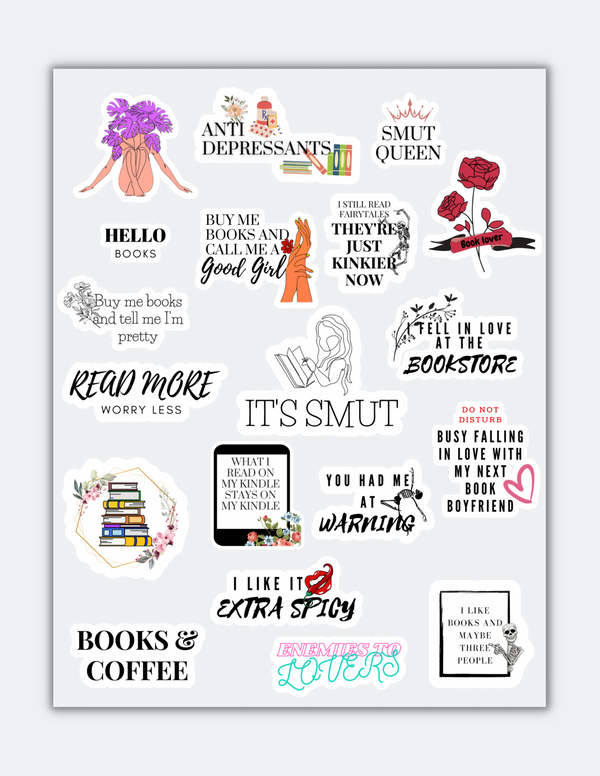 Smut book lovers Stickers